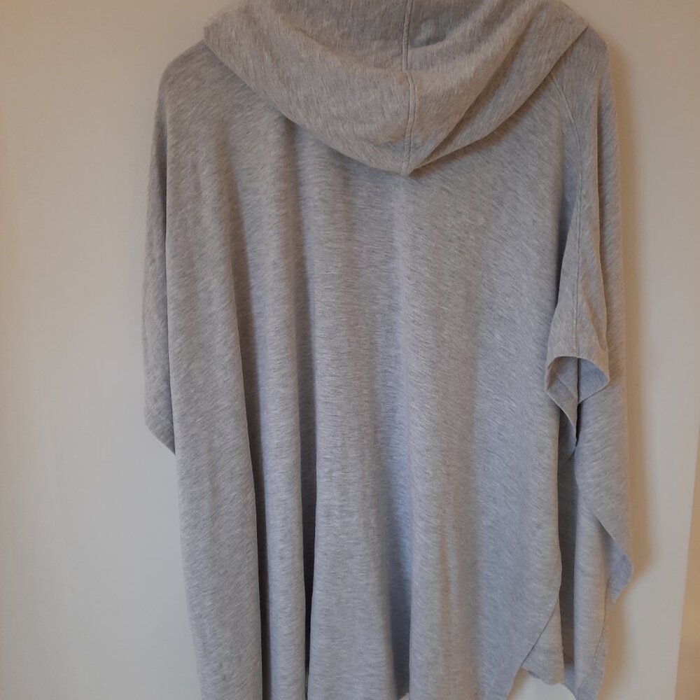 Grey Joan Vass Hooded Poncho - Picture 6 of 7